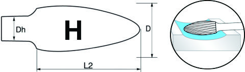 Desenho técnico - Lima Rotativa Labareda - H